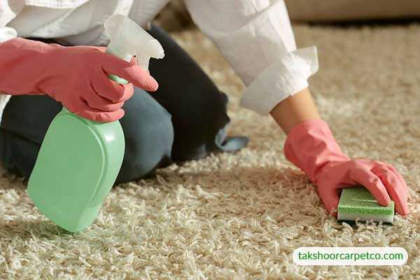 پاک کردن آب انار از فرش