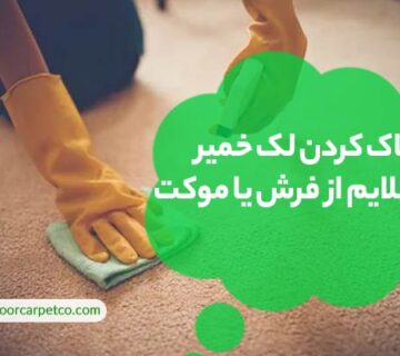 پاک کردن لک خمیر و اسلایم از فرش